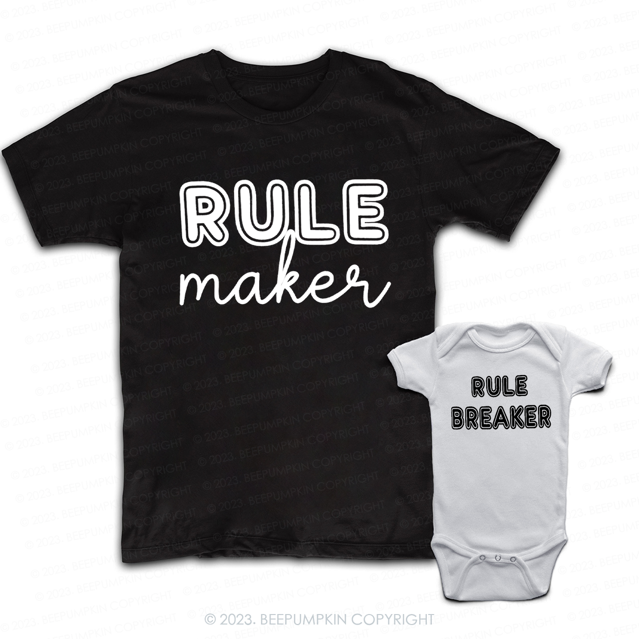 Rule Maker Breaker Dad & Me Matching T-Shirts 