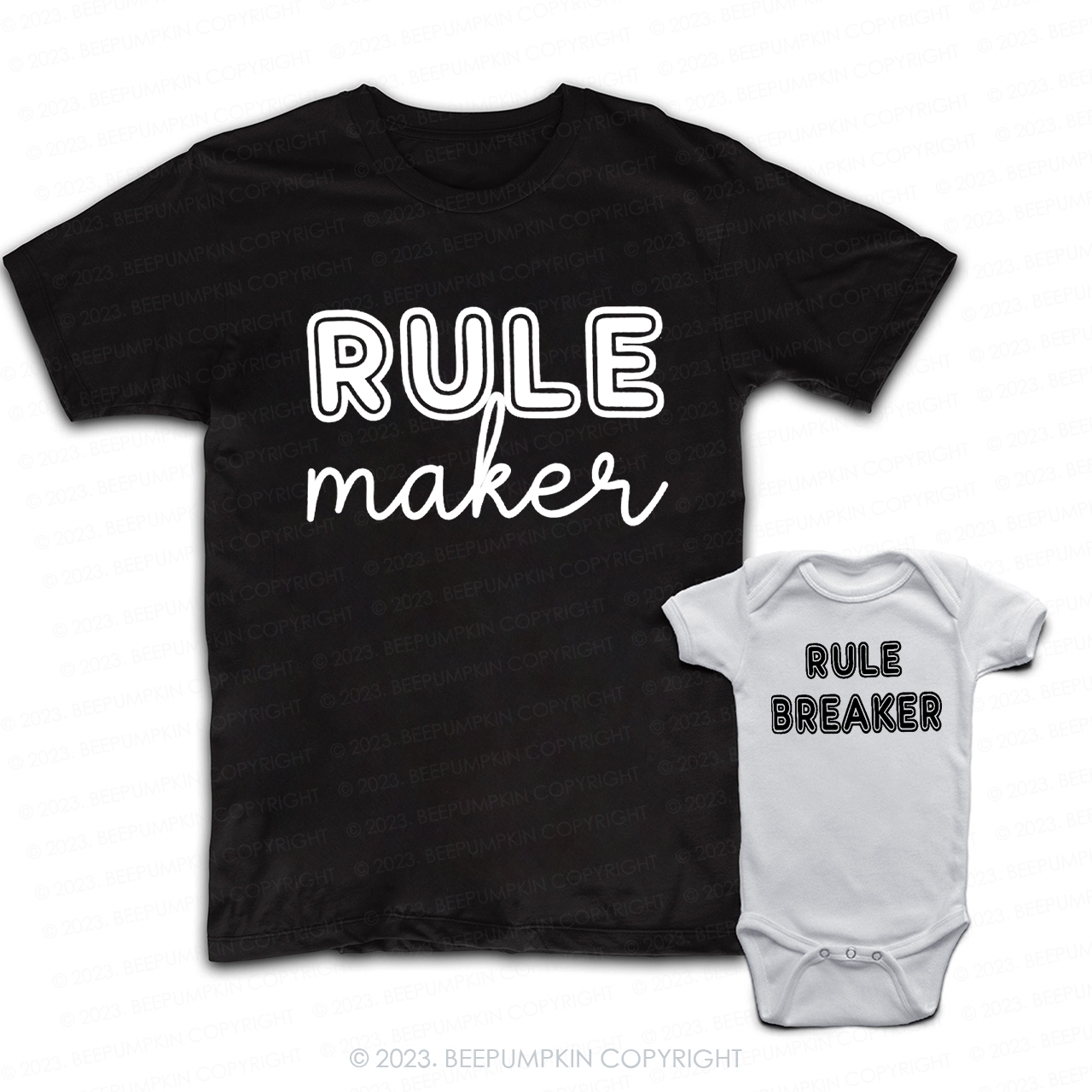 Rule Maker Breaker Dad & Me Matching T-Shirts