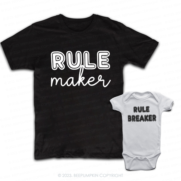 Rule Maker Breaker Dad & Me Matching T-Shirts