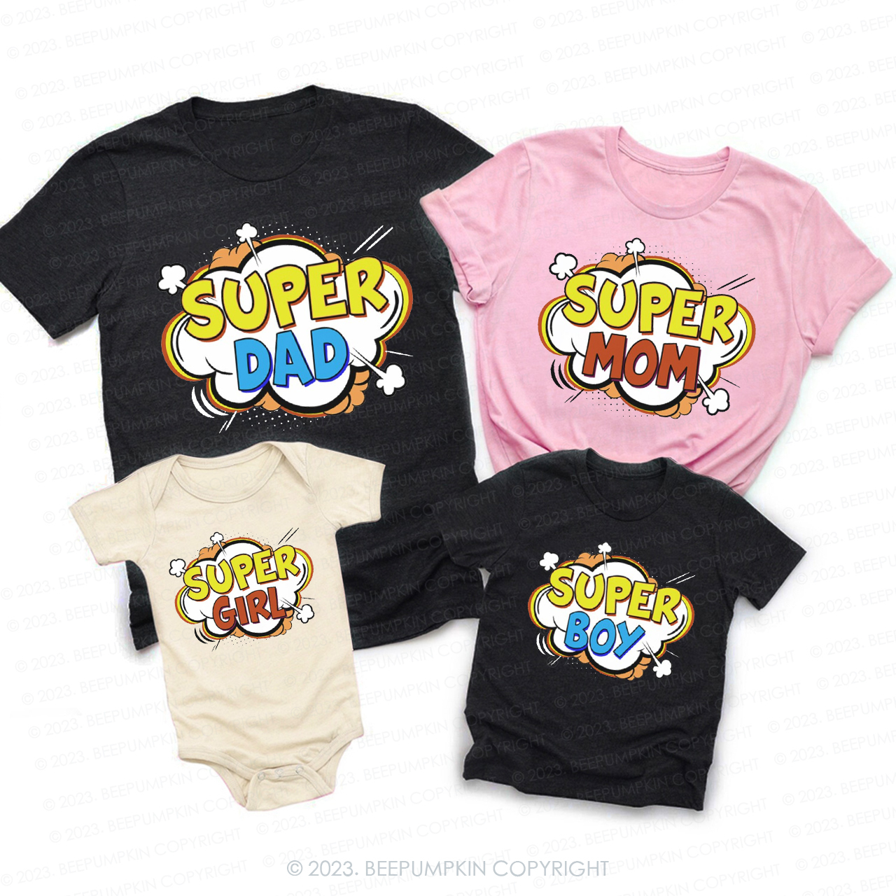 Super Boom Family Matching Shirts