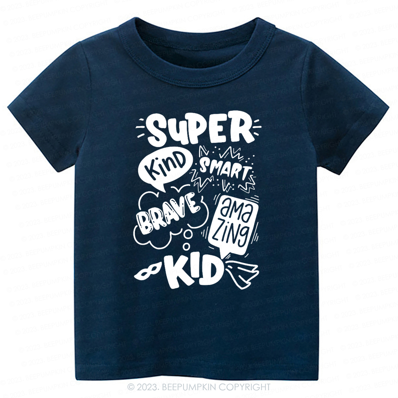 Super Hero Brave Kind Smash -Toddler Tees