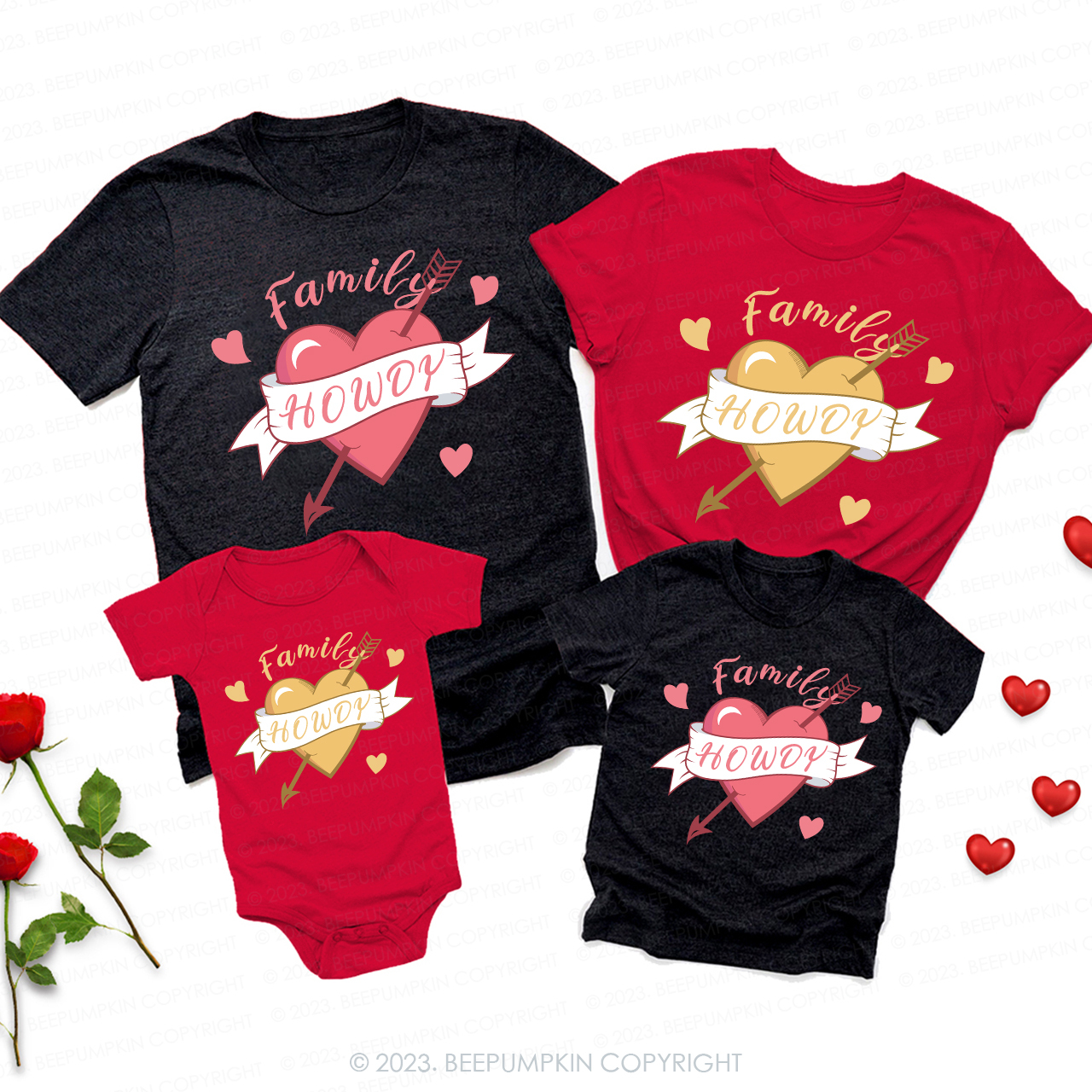 Howdy Sweet Candy Love Valentine Party Matching Shirts