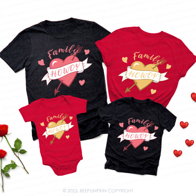 Howdy Sweet Candy Love Valentine Party Matching Shirts