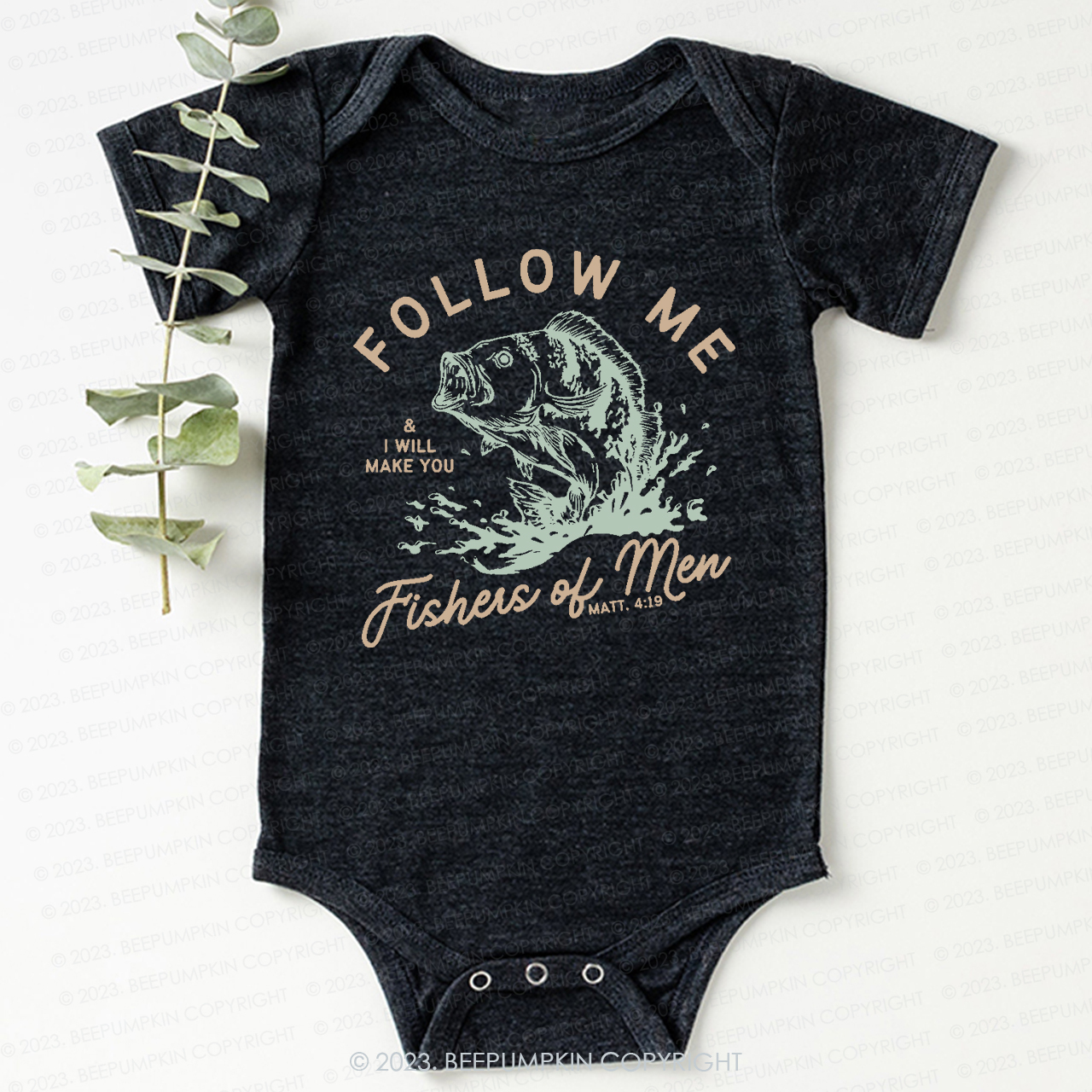 Follow Me Fishers Of Men Bodysuit For Baby
