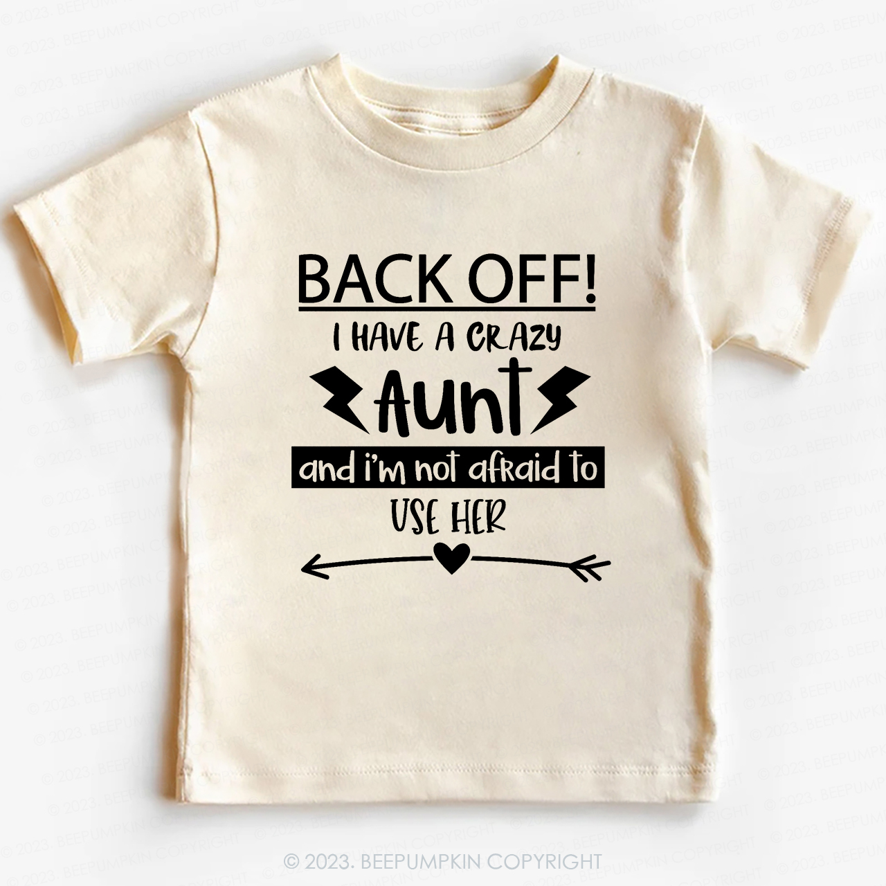 Back Off I Have A Crazy Aunt -Toddler Tees Sale-Beepumpkin™