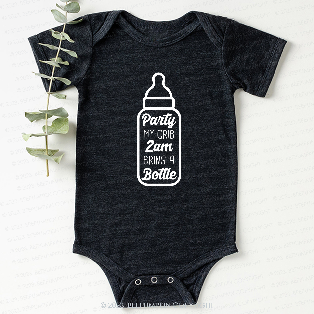 Party My Crib 2am Bring A Bottle Bodysuit For Baby