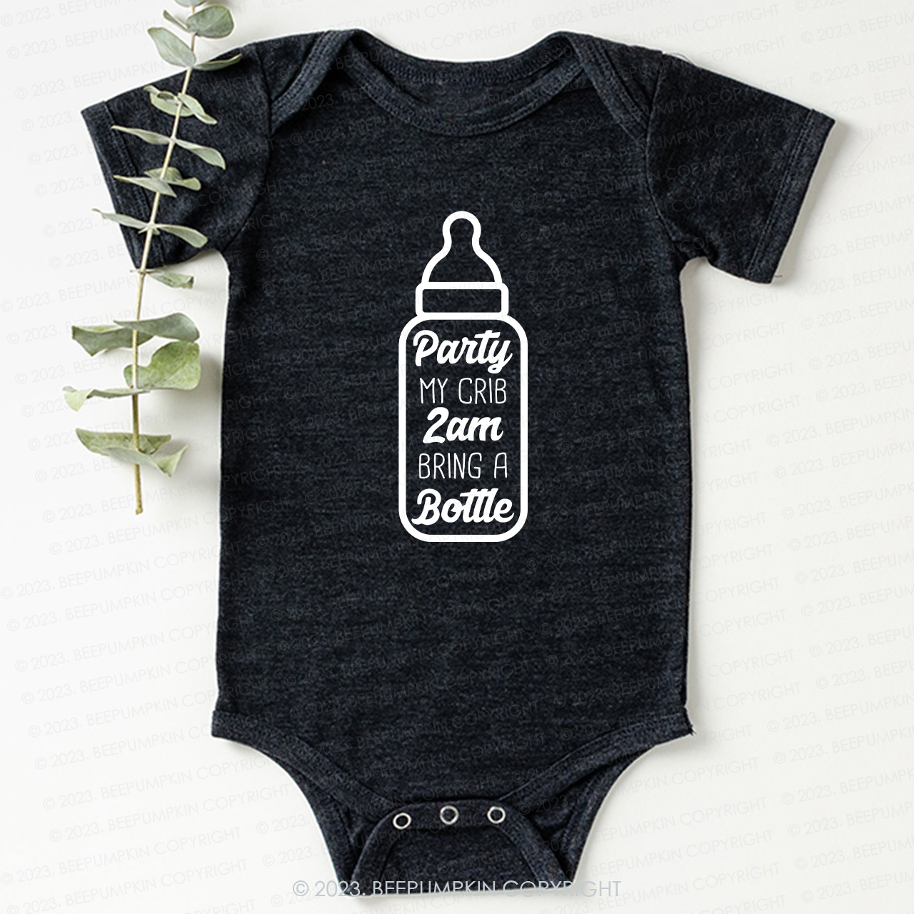 Party My Crib 2am Bring A Bottle Bodysuit For Baby