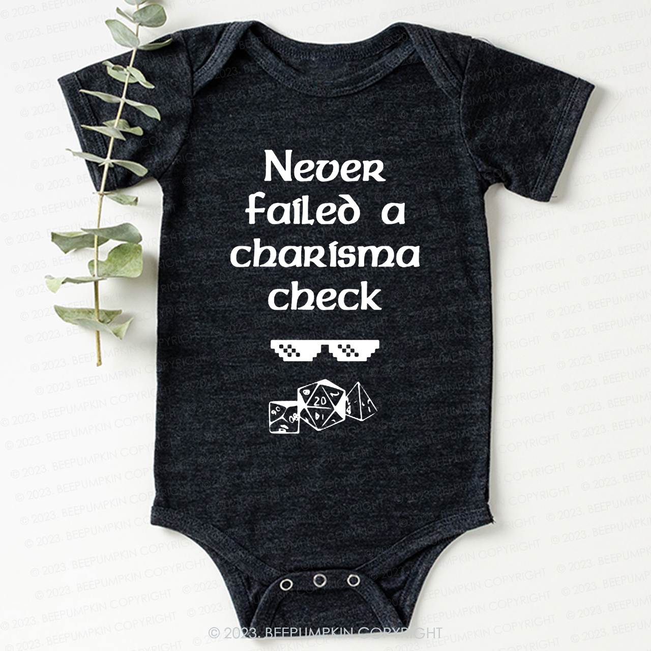 A Charisma check Bodysuit For Baby