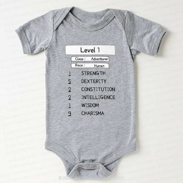 Level 1 Human Adventurer Bodysuit For Baby