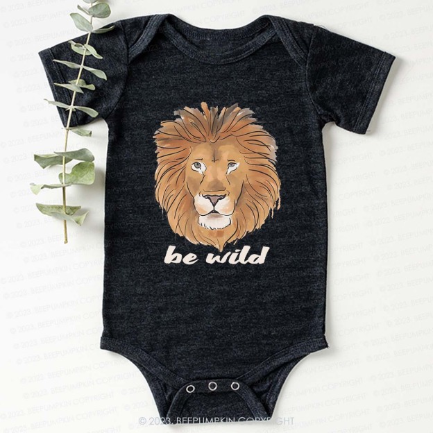 Be Wild Lion African Animal Bodysuit For Baby