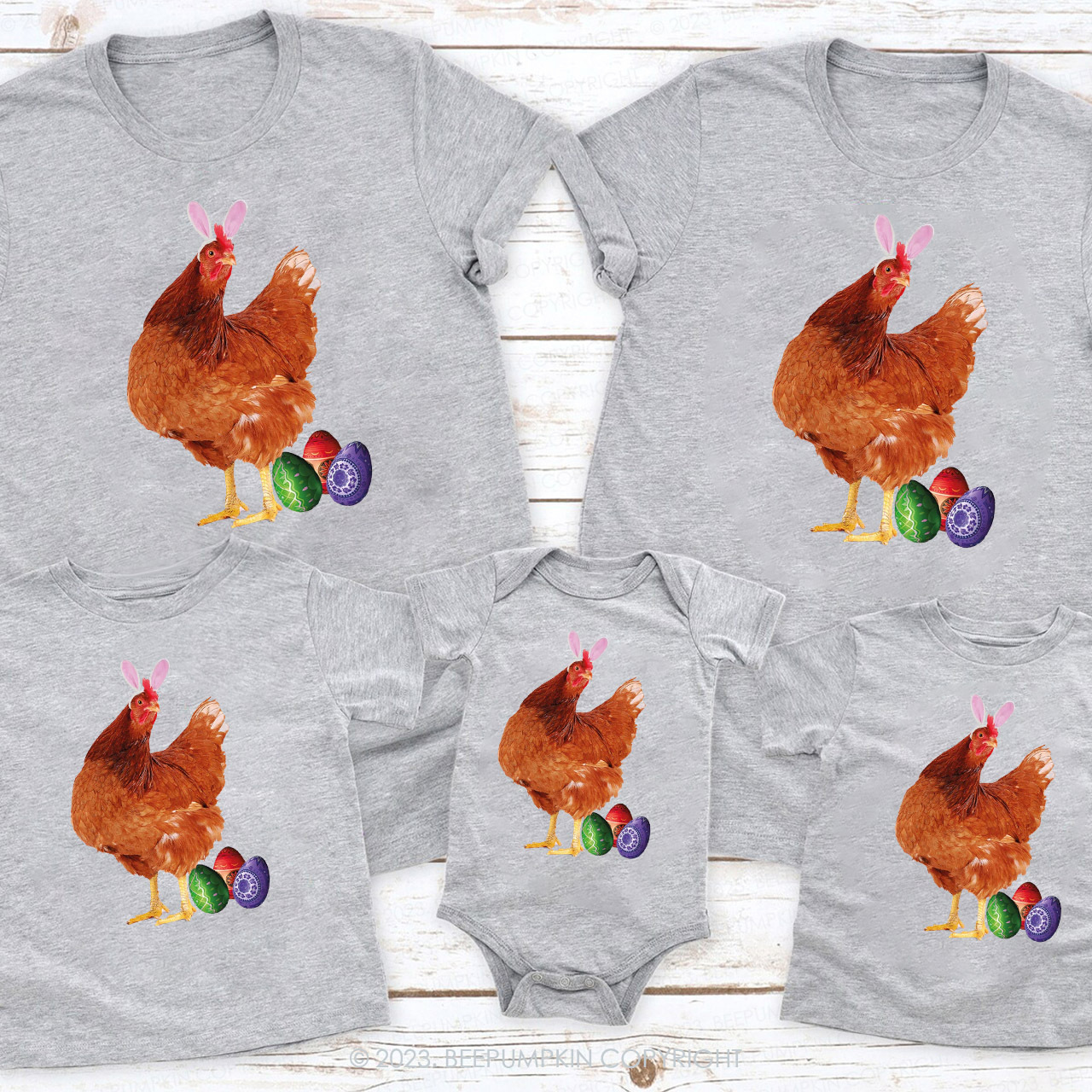 Chicken Easter Chick Lover Matching Shirts