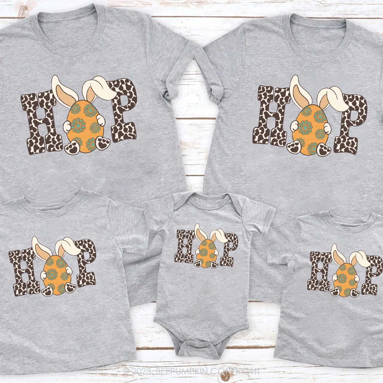 Western Easter Hop Matching Shirts
