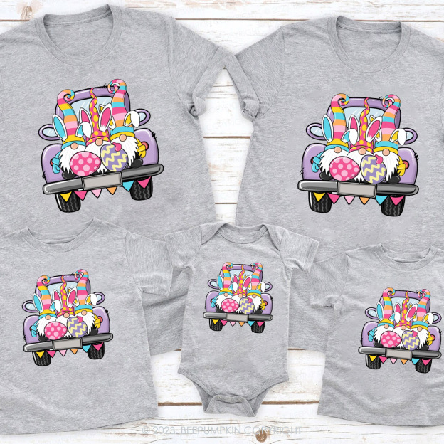 Easter Truck Elf Matching Shirts