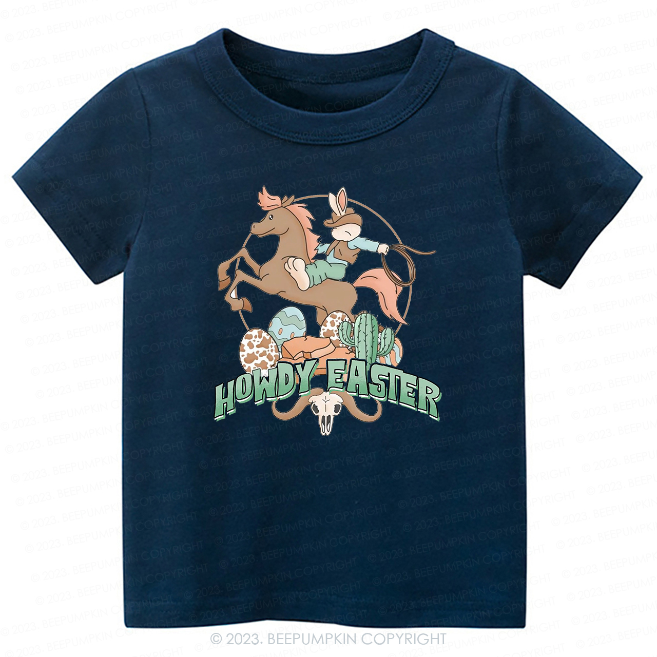 Howdy Easter Natural  -Toddler Tees