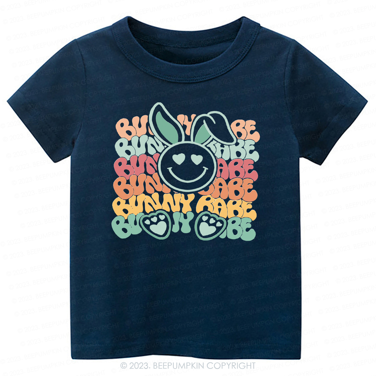 Cute Retro Graphic Bunny Babe -Toddler Tees