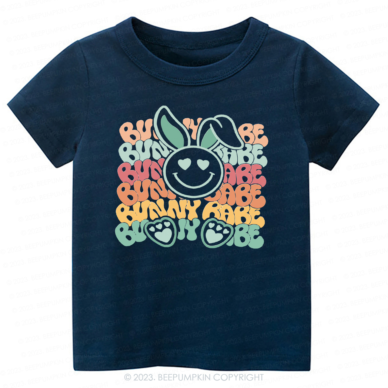 Cute Retro Graphic Bunny Babe -Toddler Tees