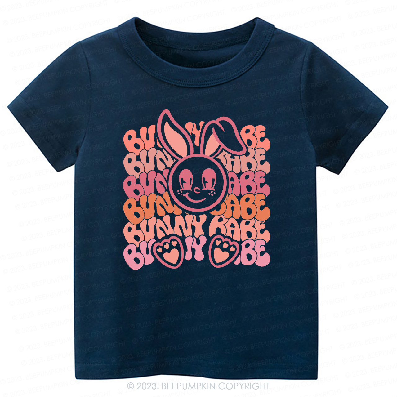 Big Eyes Bunny Babe Easter -Toddler Tees