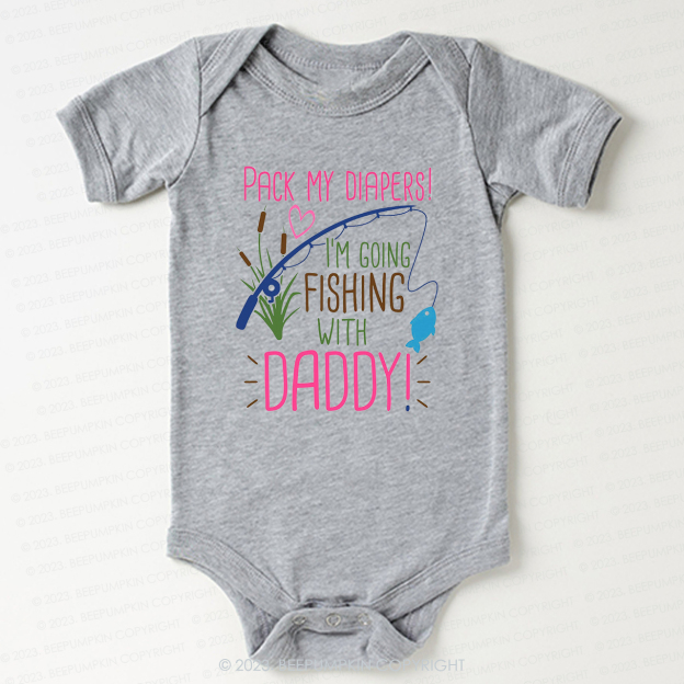 Daddy's Fishing Buddy Bodysuit For Baby