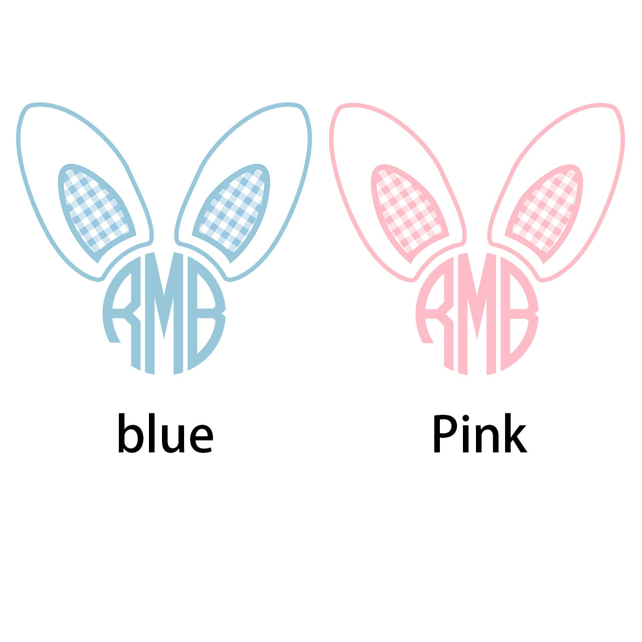 Monogrammed Bunny Easter -Toddler Tees