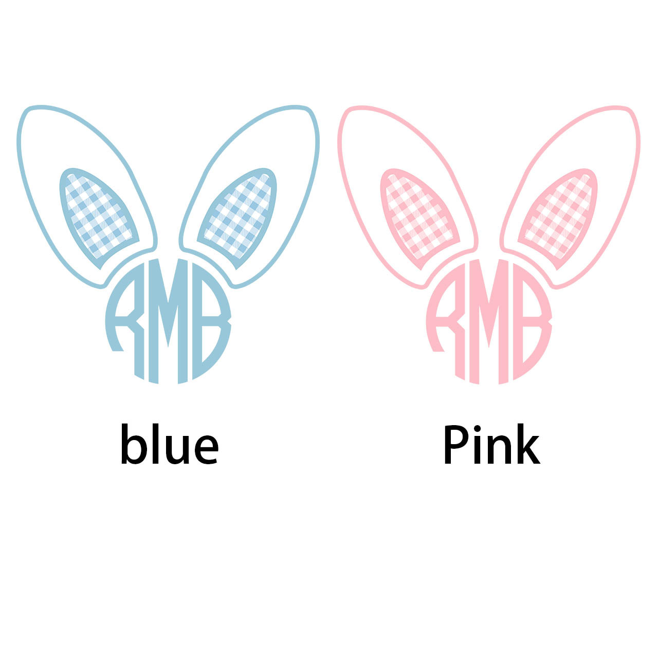 Monogrammed Bunny Easter -Toddler Tees
