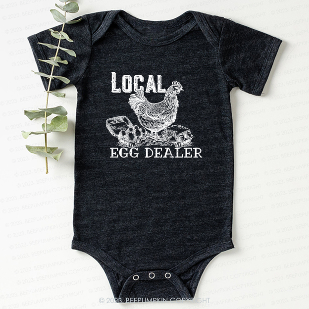 Local Egg Dealer Kids Retro Bodysuit For Baby