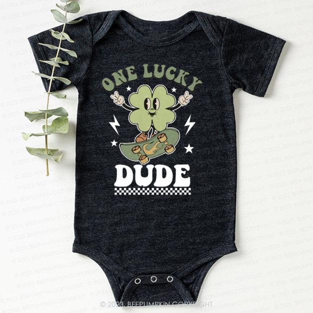 One Lucky Dude St.Patricks Day Bodysuit For Baby