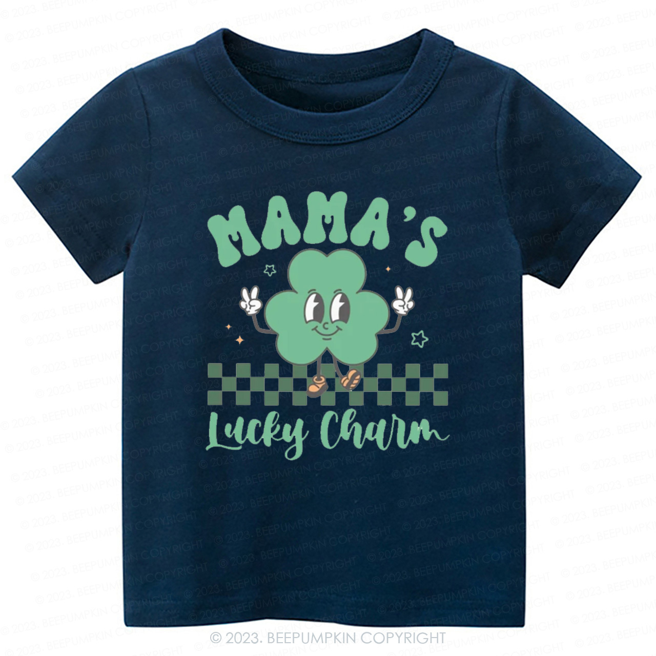 Mama's Lucky Charm St.Patricks Day-Toddler&Kids Tees