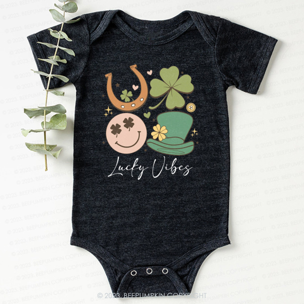 Lucky Vibes St.Patricks Day Bodysuit For Baby