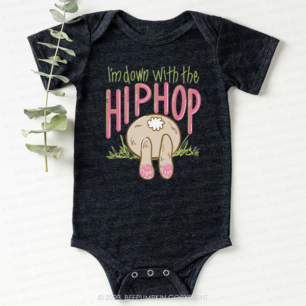 Hip Hop Bunny Tail St.Patricks Day Bodysuit For Baby