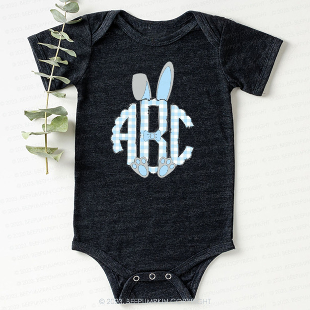 Bunny Ears Monogram Easter Bodysuit For Baby