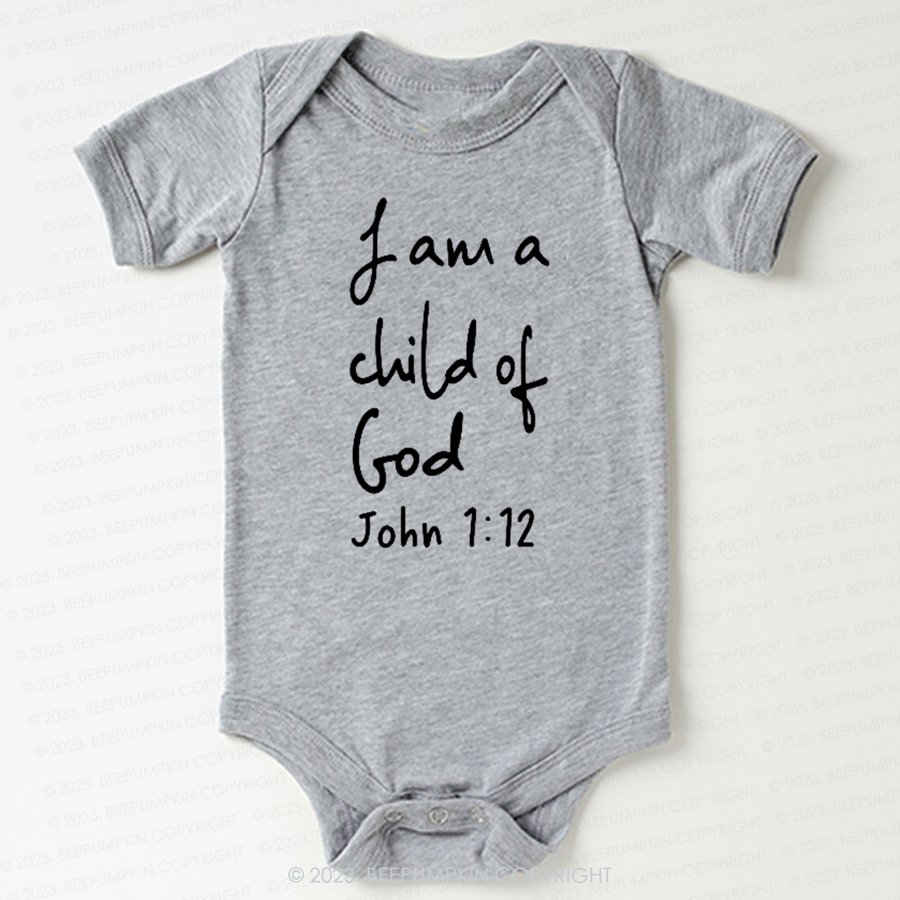 I Am A Child Of God Christian Easter Bodysuit For Baby