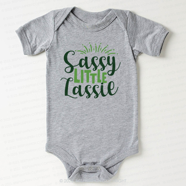 Sassy Little Lassie St.Patricks Day Bodysuit For Baby
