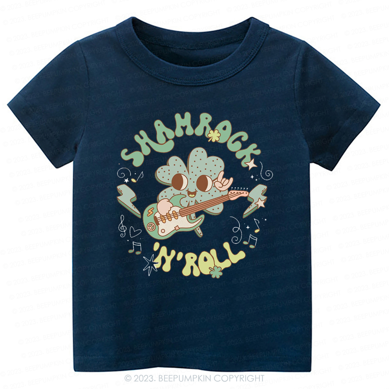Shamrock N' Roll St.Patricks Day -Toddler Tees