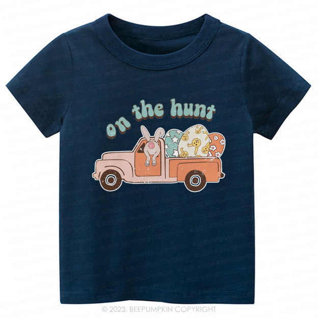 On the Hunt Easter Groovy-Toddler Tees