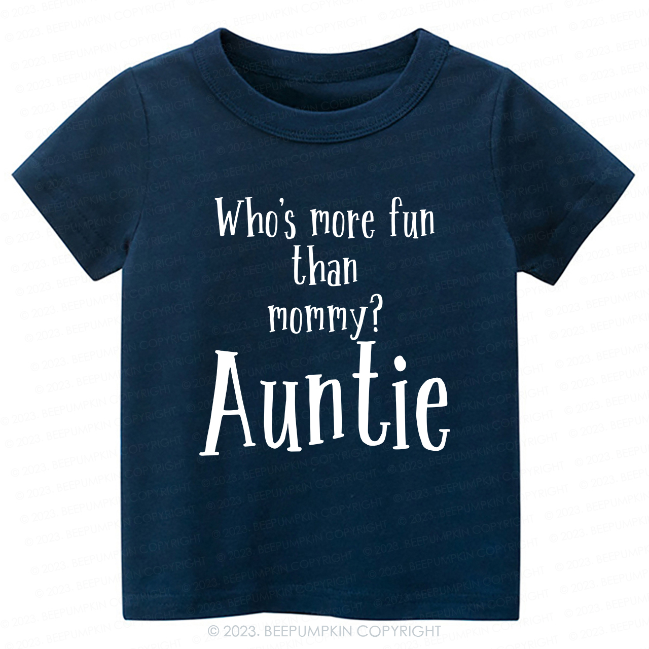 Who's Funny Than Mommy Auntie -Toddler Tees