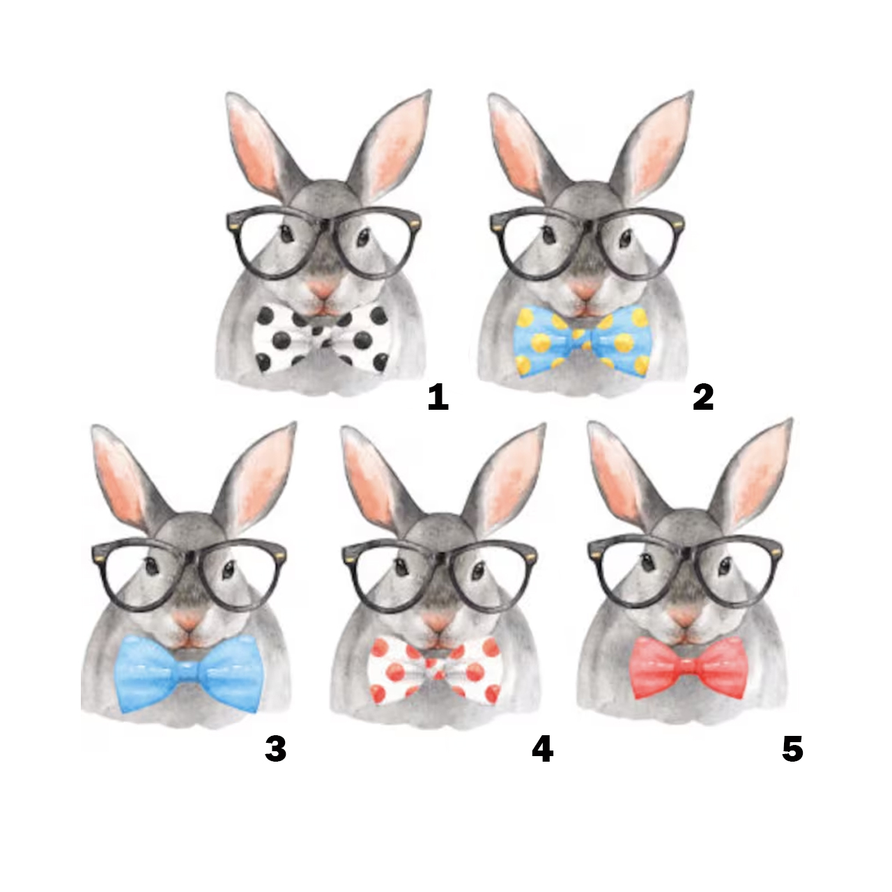 Personalized Easter Raglan Hipster Bunny -Toddler Tees