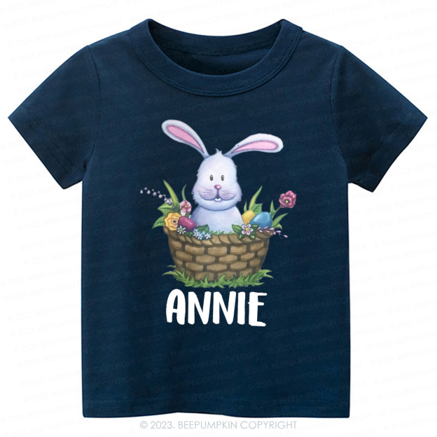 Personalized Easter Spring Bunny -Toddler Tees