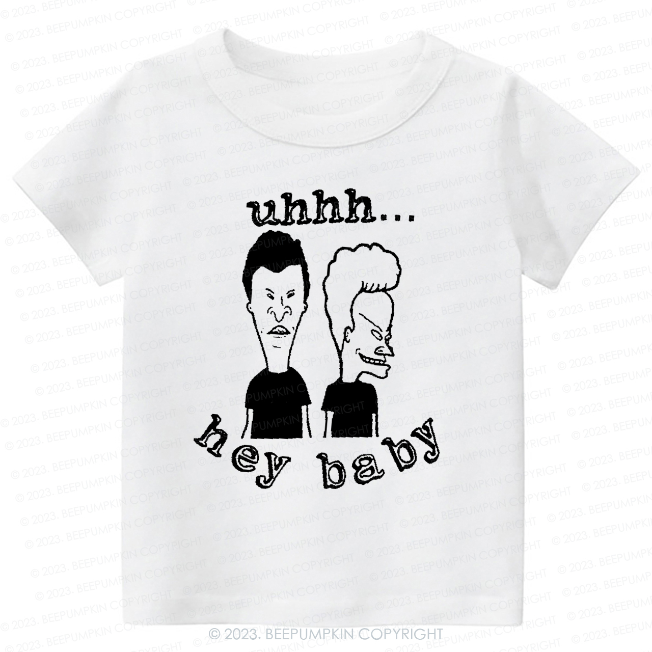 Hey Baby Beavis Butthead Funny 90s Graphic-Toddler Tees