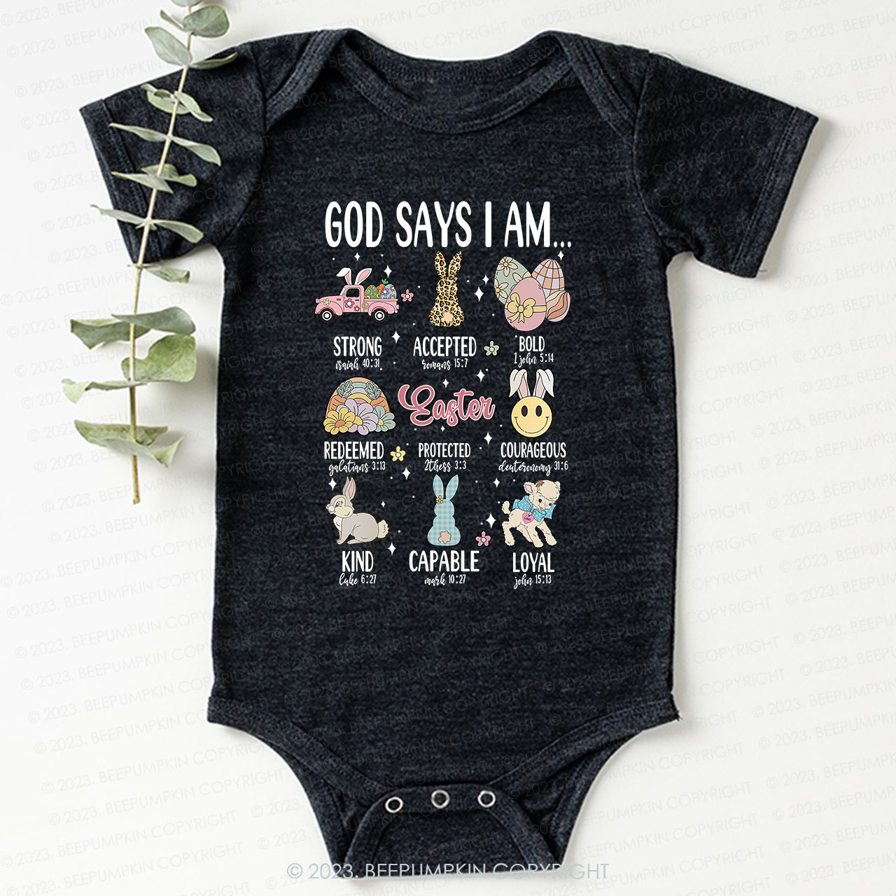 God Says I am Kind Christian Bodysuit For Baby