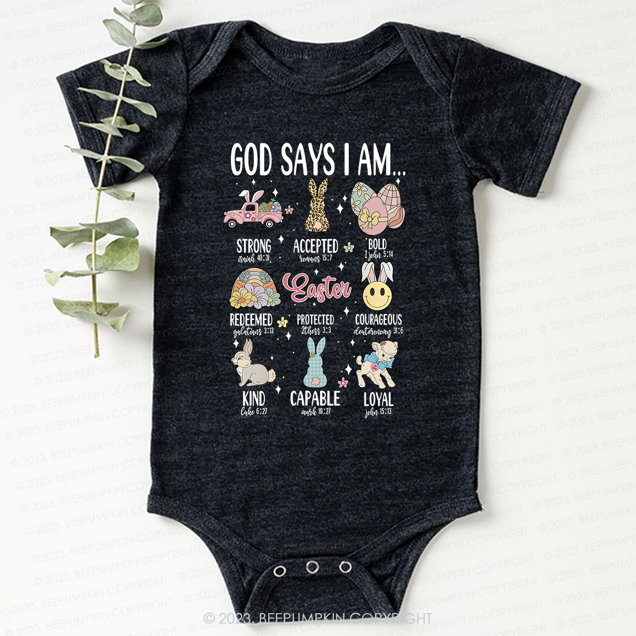 God Says I am Kind Christian Bodysuit For Baby