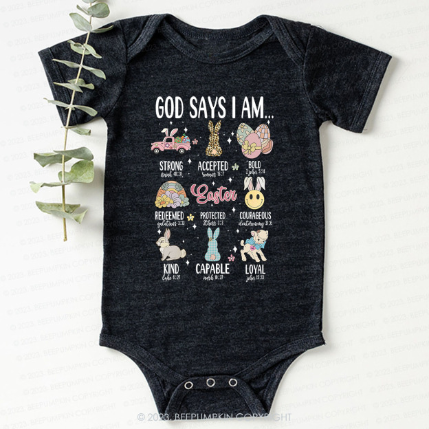 God Says I am Kind Christian Bodysuit For Baby