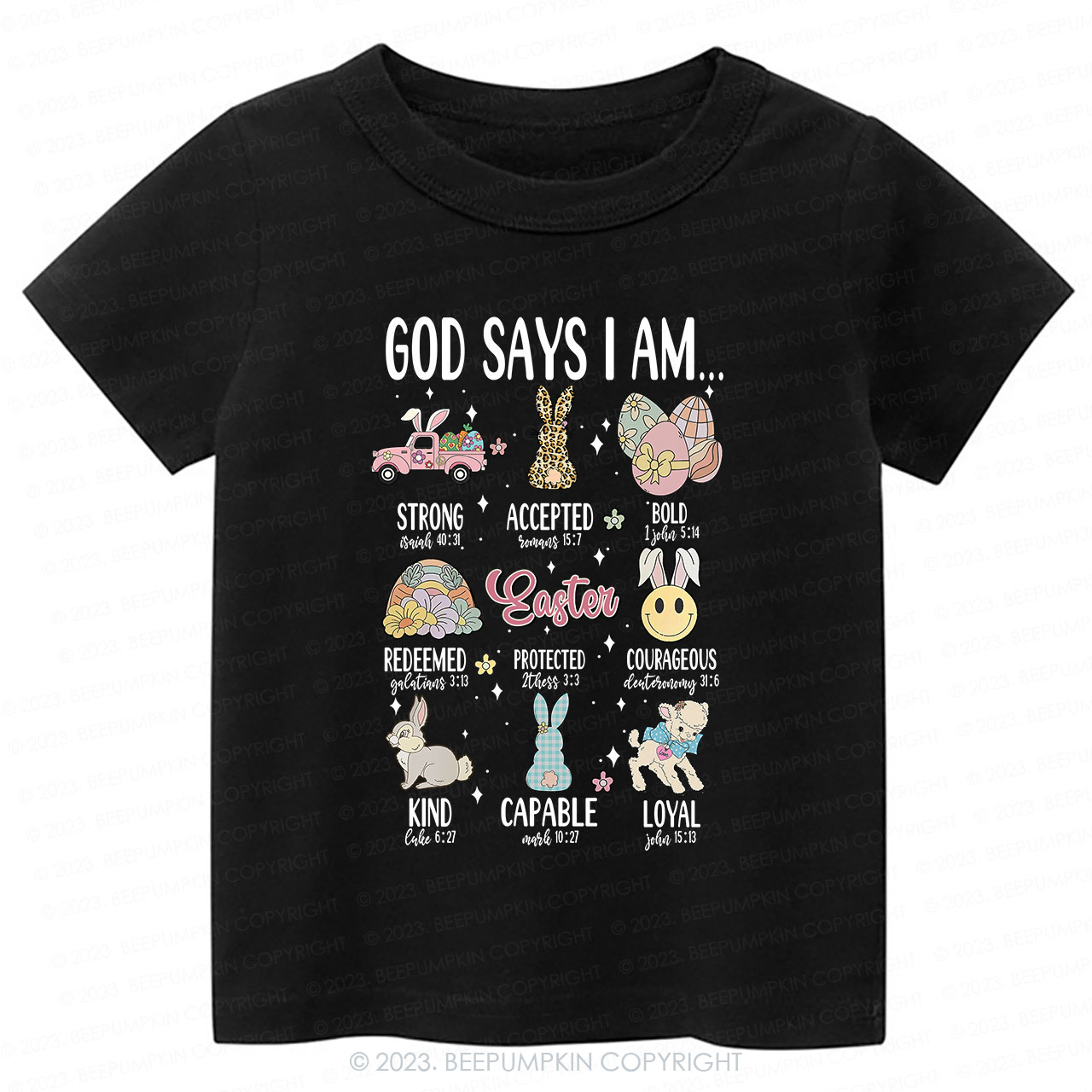 God Says I am Kind Christian -Toddler Tees