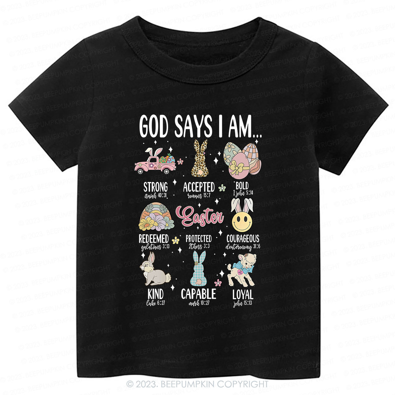 God Says I am Kind Christian -Toddler Tees