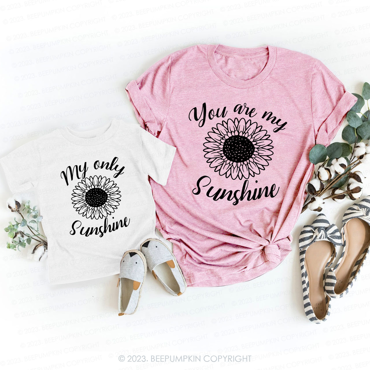 You Are My Sunshine Mom&Me Matching Tees
