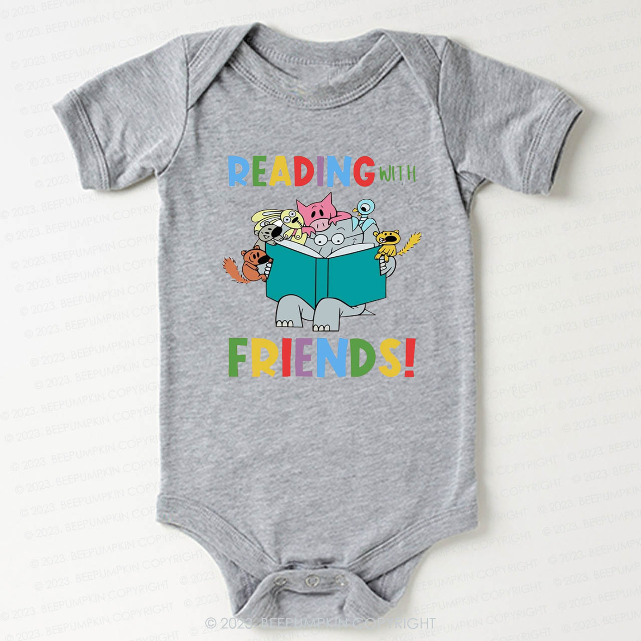 Reading With Friends Bodysuit For Baby
