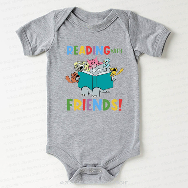 Reading With Friends Bodysuit For Baby