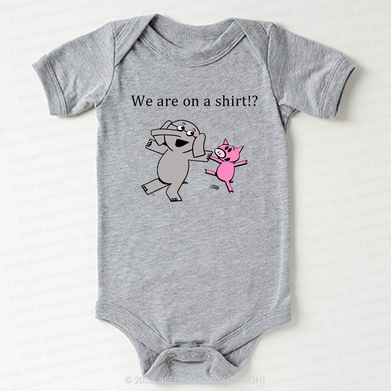Elephant & Piggie Bodysuit For Baby