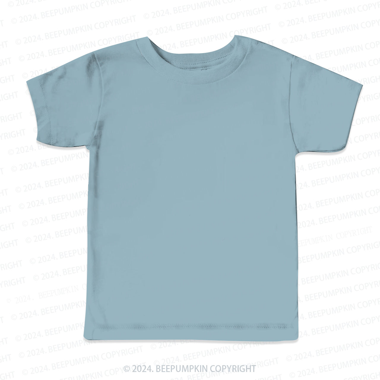LightSteelBlue Solid Color All Over Print Kids Tees