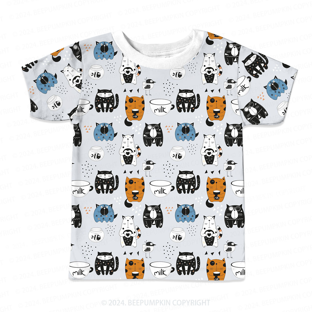 Cartoon Pet Paradise All Over Print Kids Tees