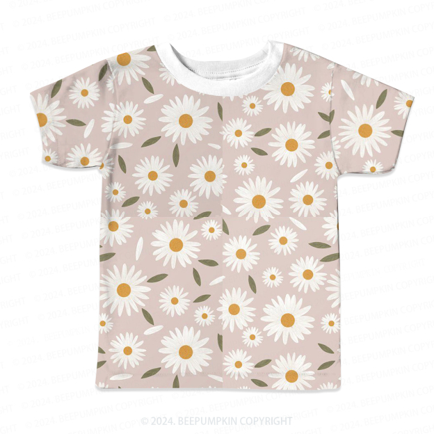 Little Daisy Leaves All Over Print Kids Tees